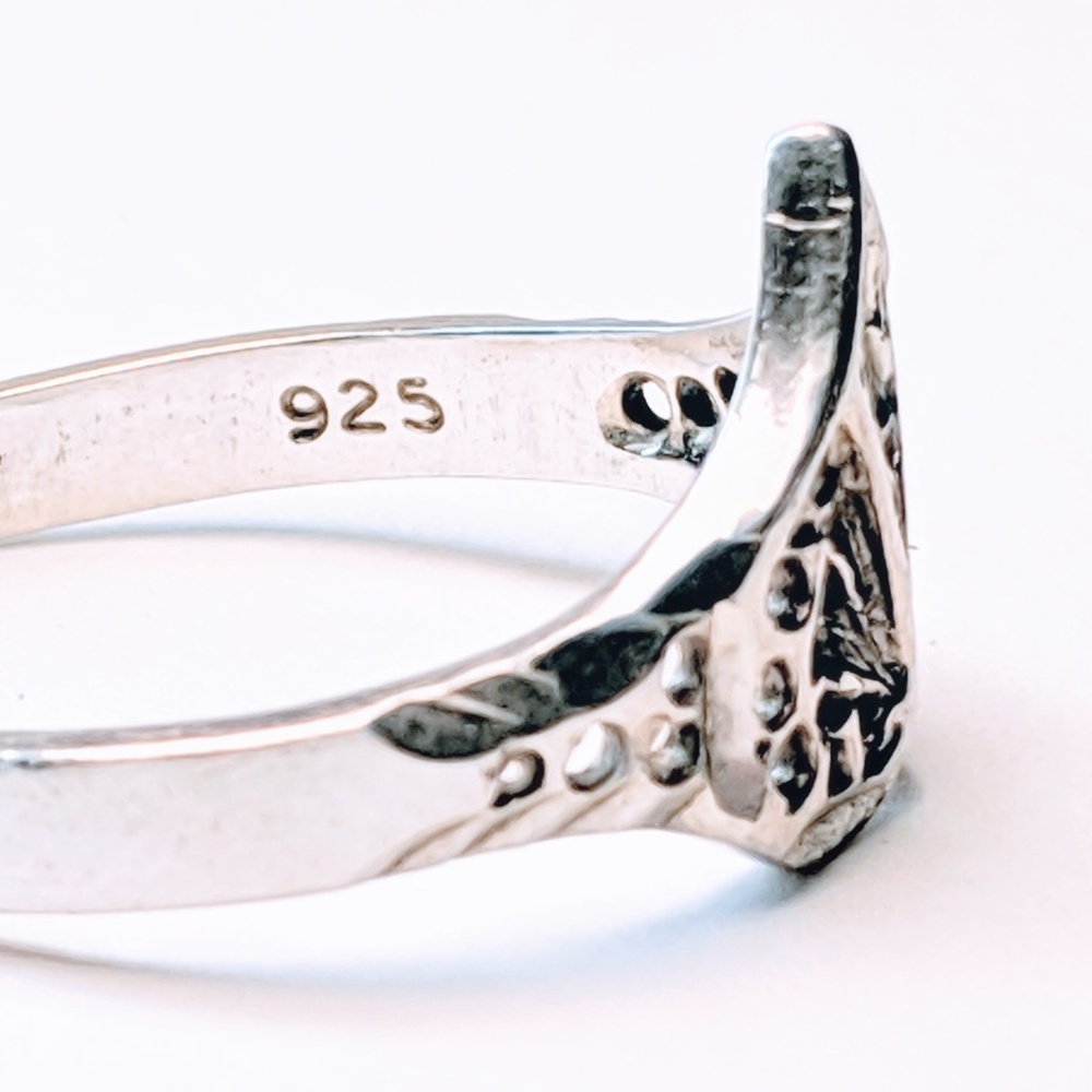 Sterling Silver Circle Cutout Ring - image 2